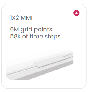 1X2 MMI; 6M grid points 58k of time steps
