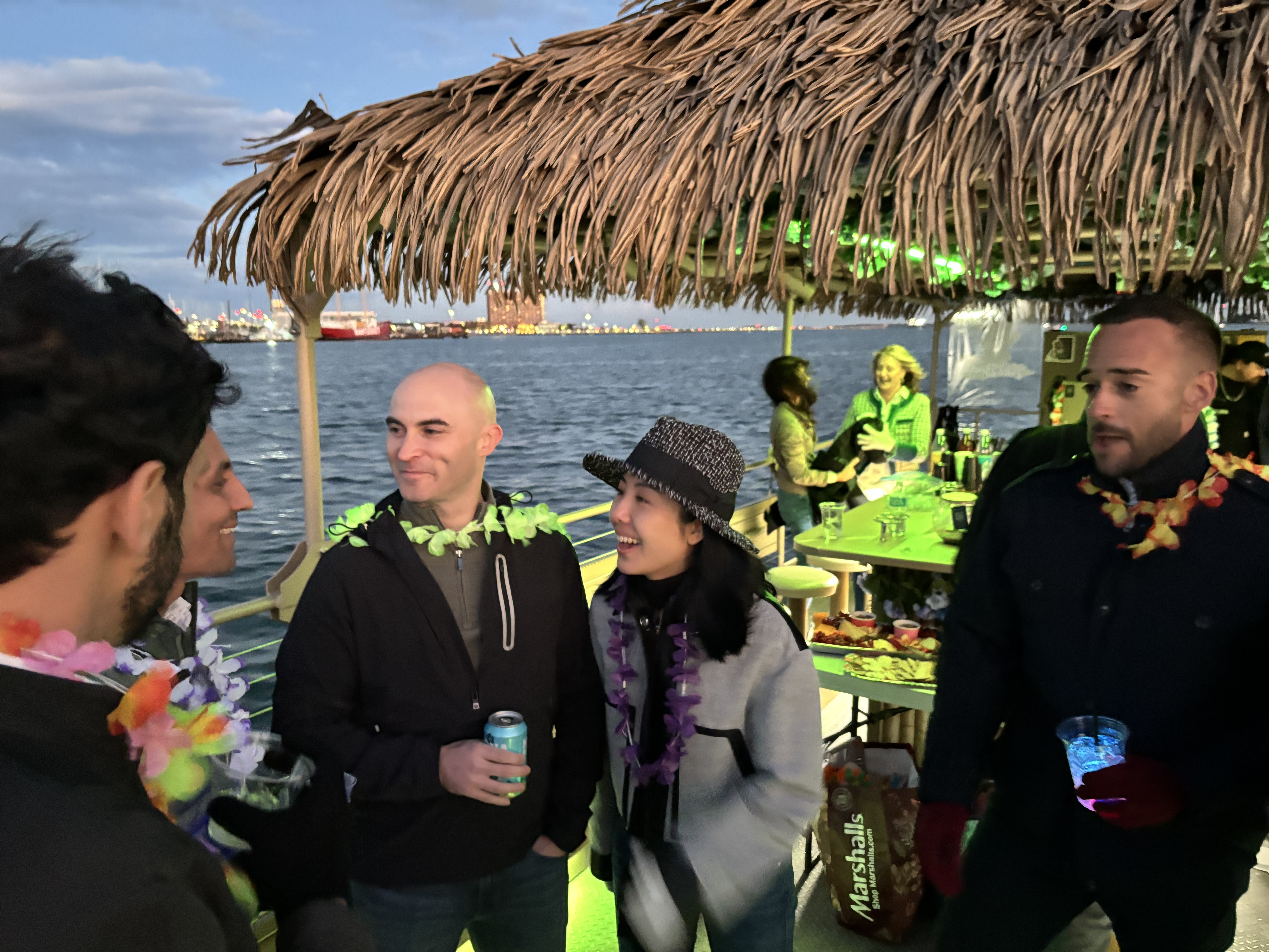 Tiki boat event - conversations on the water