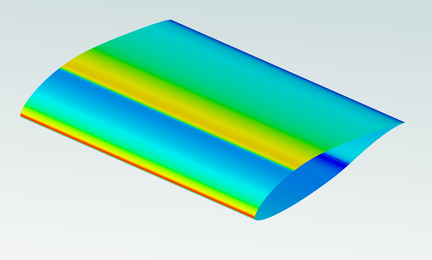 NLF Airfoil — skin friction visualization