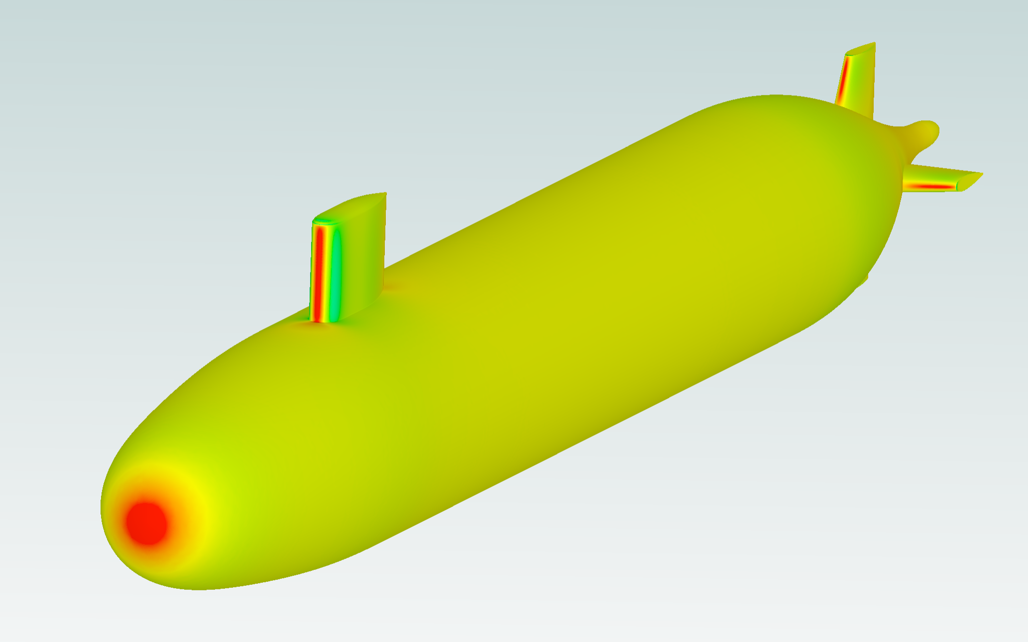 DARPA Suboff fully appended submarine