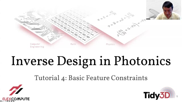 Inverse Design in Photonics Lecture 4: Fabrication Constraints | Flexcompute