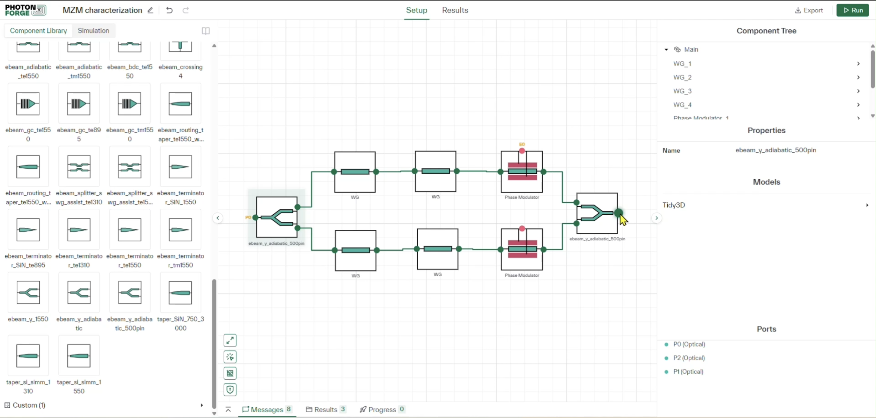 MZM with Full Wave Simulations