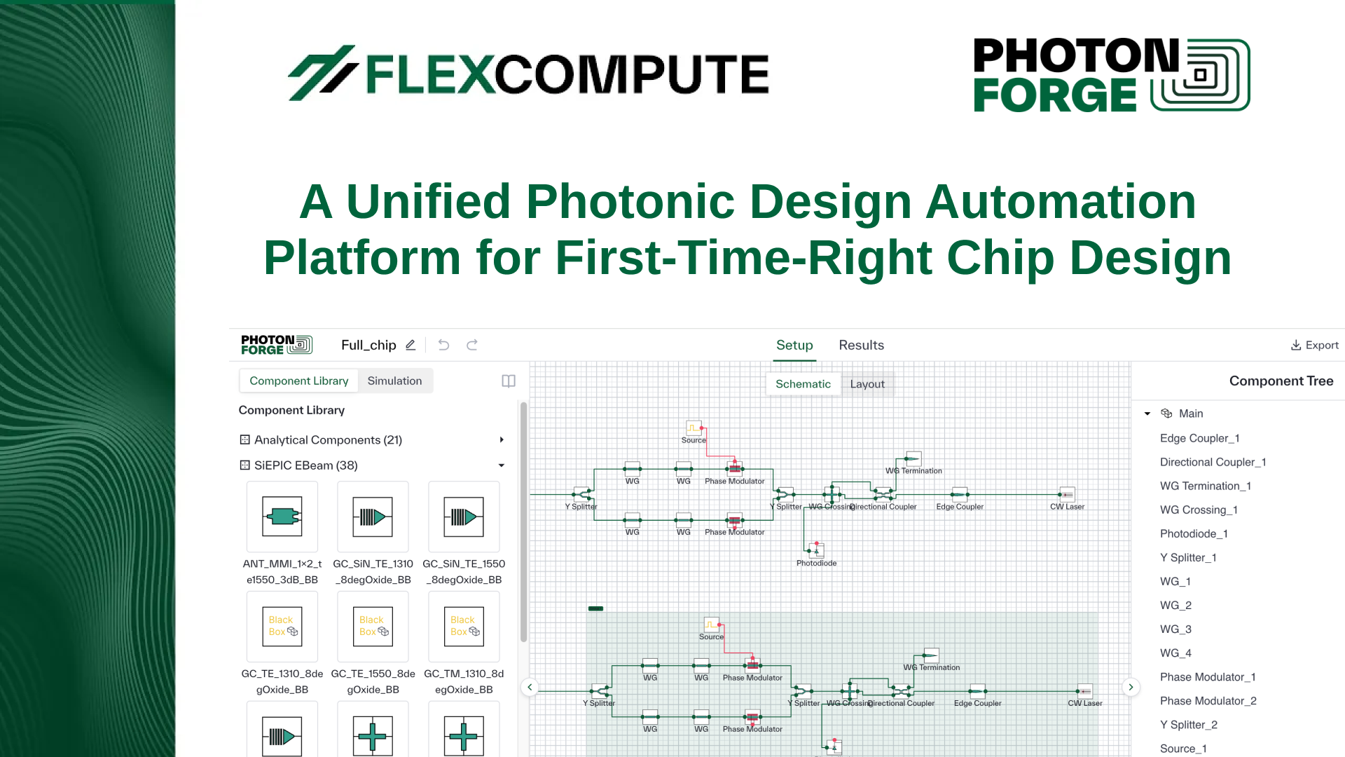 Flexcompute PhotonForge: A Unified Photonic Design Automation Platform
