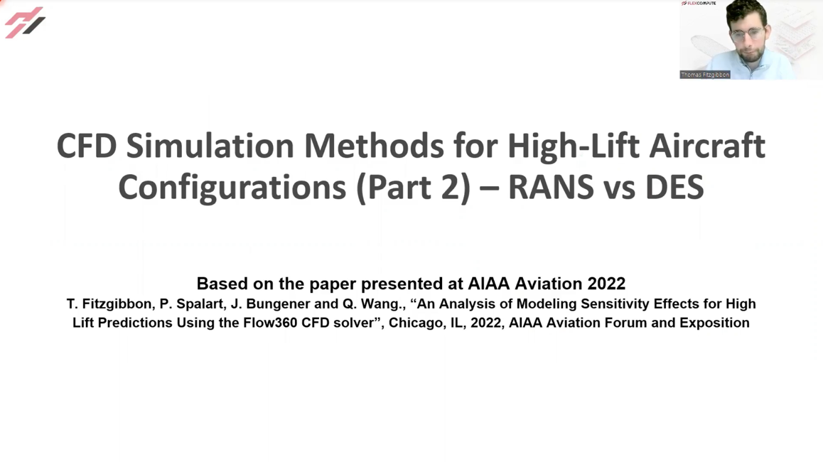 Lecture 4: CFD Simulation Methods for High-Lift Aircraft Configurations (Part 2) - RANS vs DES