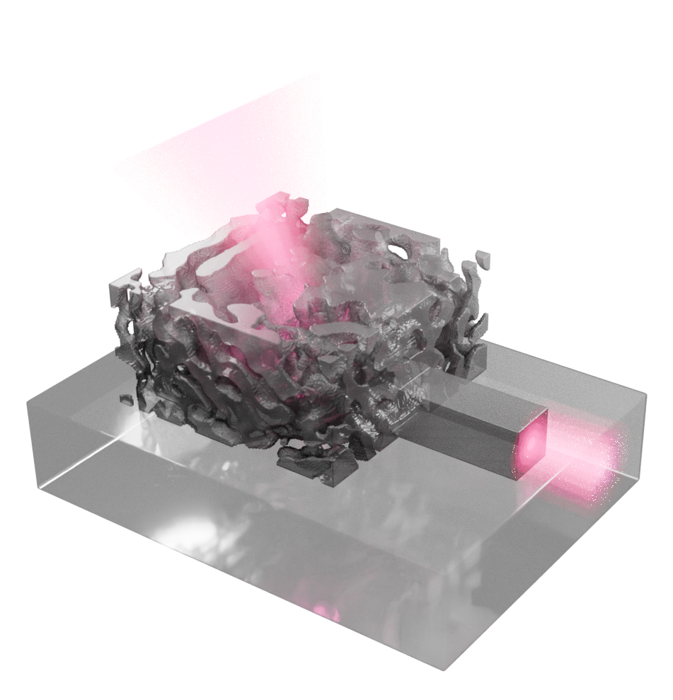 Density-based topology optimization of a polarization-insensitive grating coupler