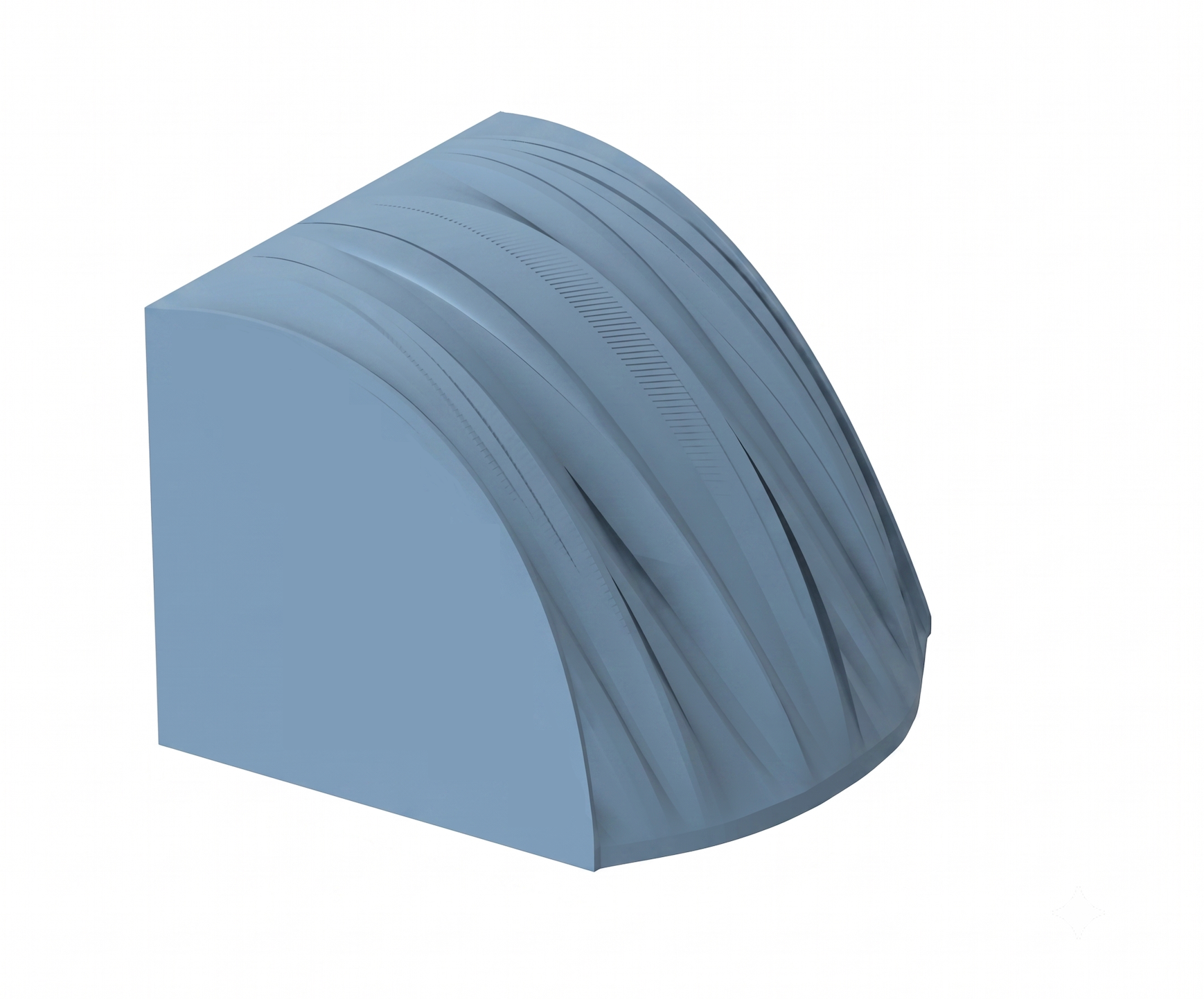 Graphic of the optimized reflector