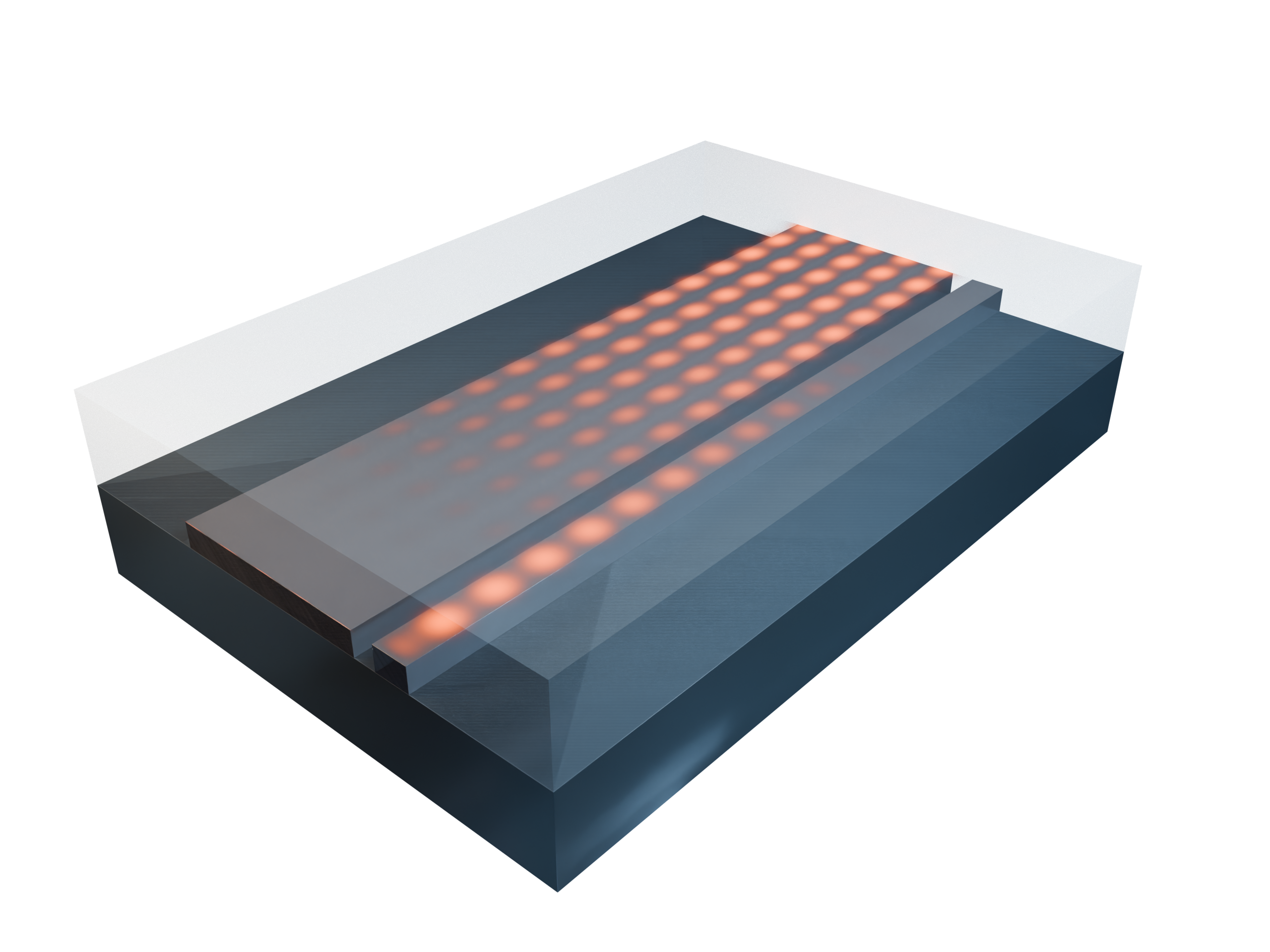 Illustration of gold block array