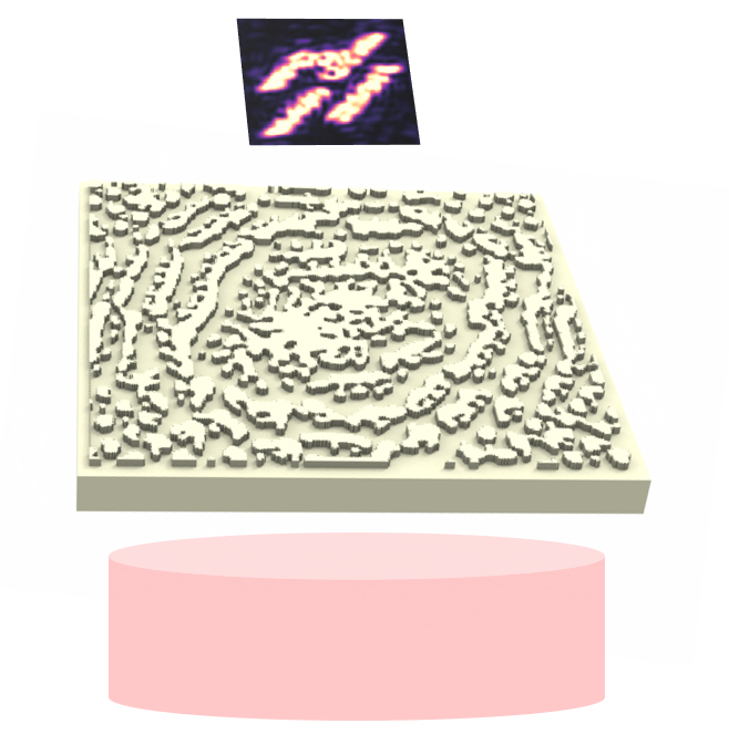 Schematic of the diffractive metasurface