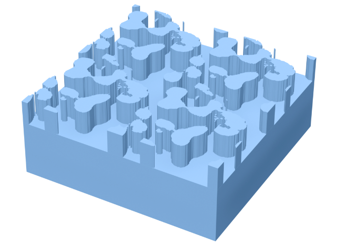 Adjoint optimization of a diffractive beam splitter