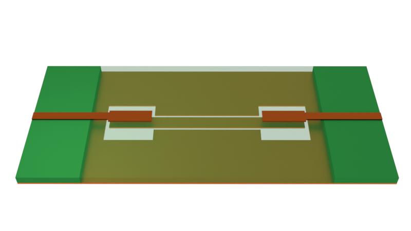 Hybrid microstrip/co-planar waveguide bandpass filter