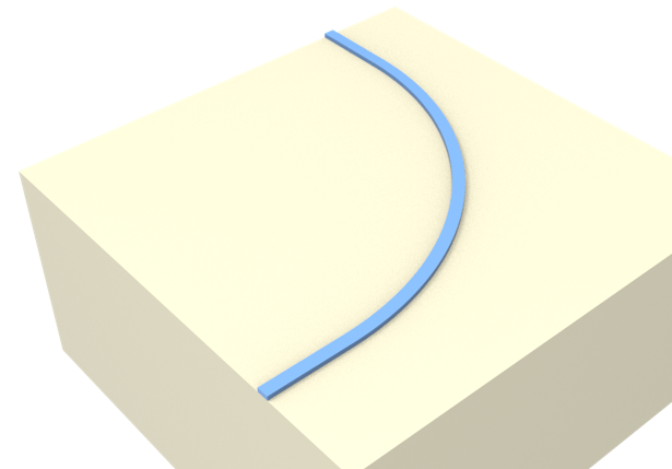 Euler waveguide bend