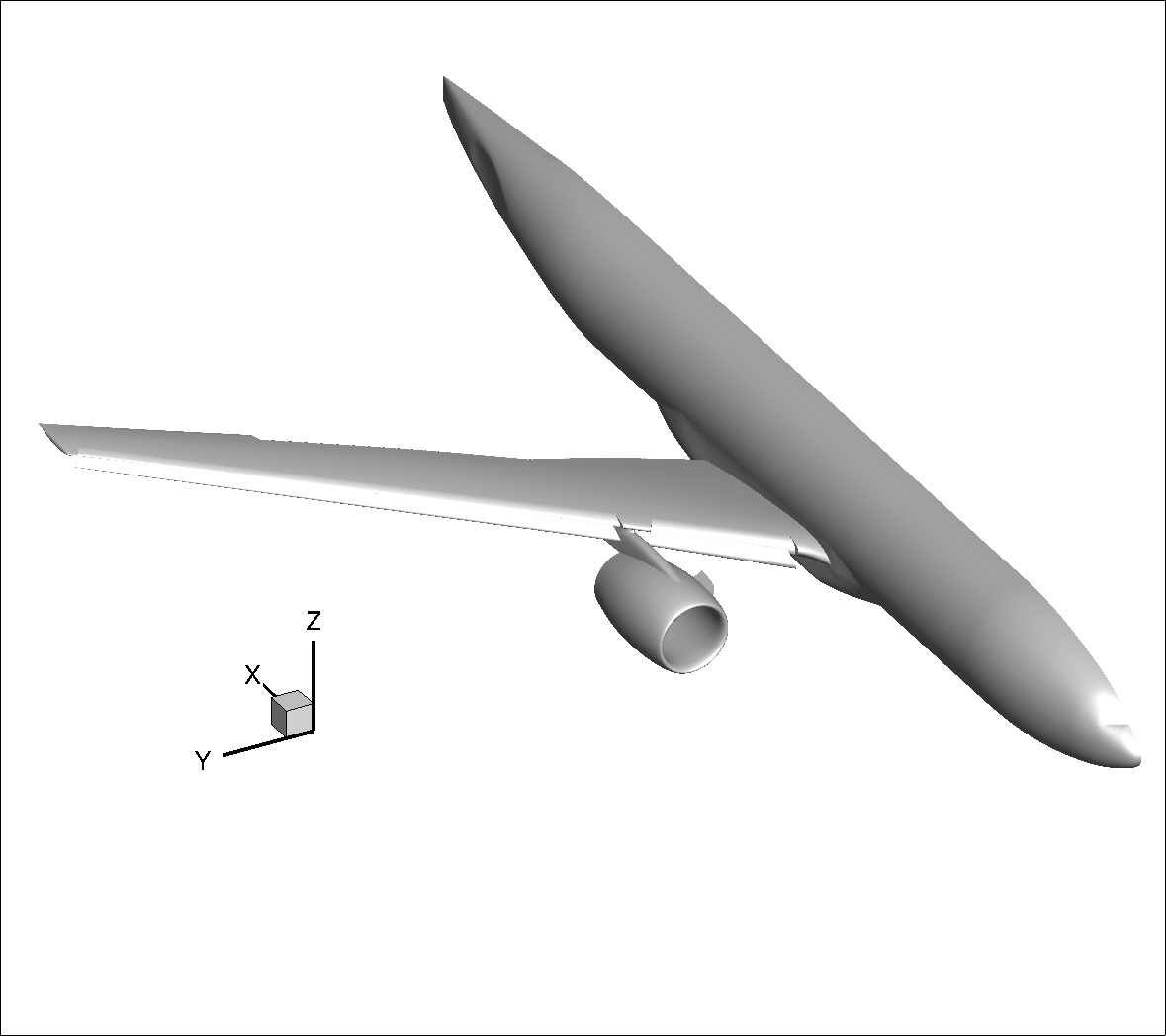 Geometry of HL-CRM model airplane