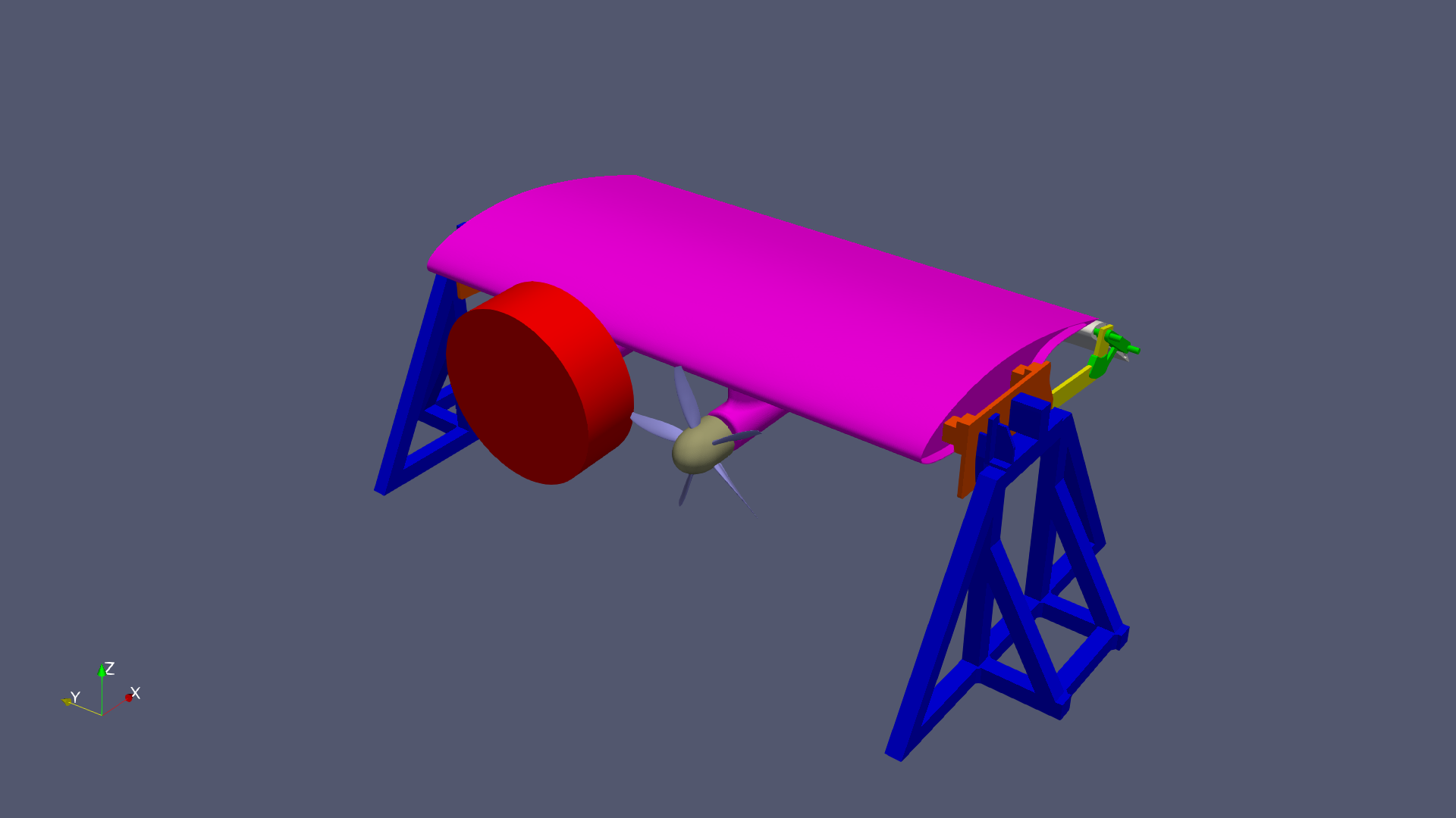 CFD model of the blown wing test article